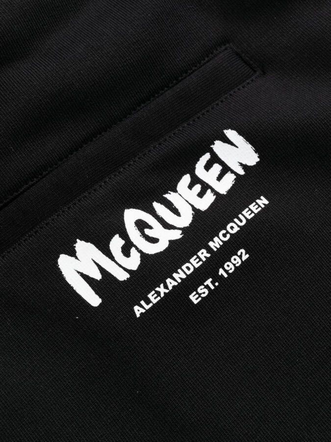 Alexander McQueen Trainingsbroek met logoprint Zwart