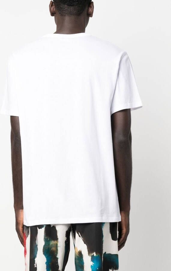 Alexander McQueen T-shirt met logo Wit