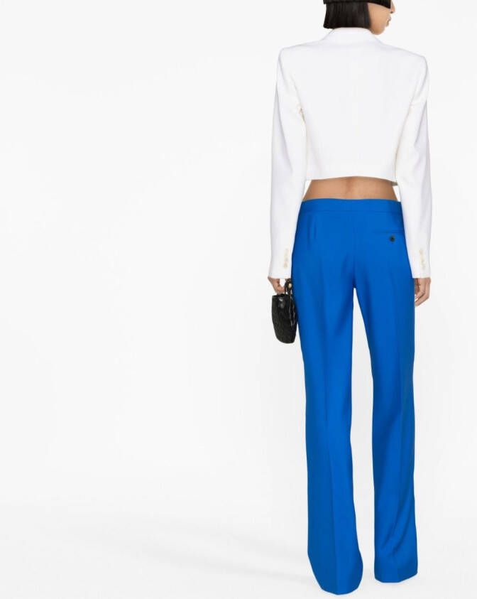 Alexander McQueen Low waist pantalon Blauw