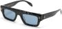 Alexander McQueen Eyewear Zonnebril met vierkant montuur Zwart - Thumbnail 2