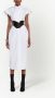 Alexander McQueen Midi-jurk met kraag Wit - Thumbnail 2