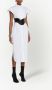 Alexander McQueen Midi-jurk met kraag Wit - Thumbnail 3
