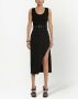 Alexander McQueen Midi-jurk met print Zwart - Thumbnail 2