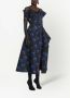 Alexander McQueen Midi-jurk met print Zwart - Thumbnail 3