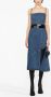 Alexander McQueen Midi-jurk met split Blauw - Thumbnail 2