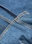 Alexander McQueen Midi-jurk met split Blauw - Thumbnail 5