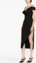 Alexander McQueen Midi-jurk met zijsplit Zwart - Thumbnail 3