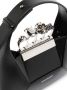 Alexander McQueen The Jewelled Hobo leren mini tas Zwart - Thumbnail 4