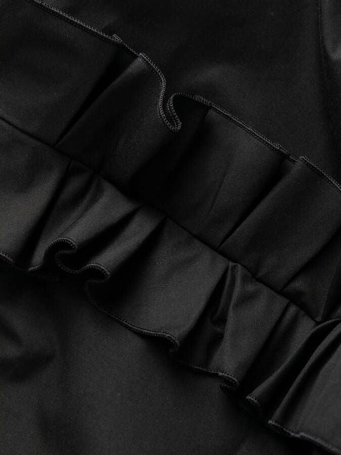 Alexander McQueen Mini-jurk met diepe ronde hals Zwart