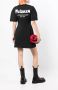 Alexander McQueen Mini-jurk met logoprint Zwart - Thumbnail 2