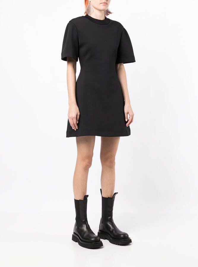 Alexander McQueen Mini-jurk met logoprint Zwart