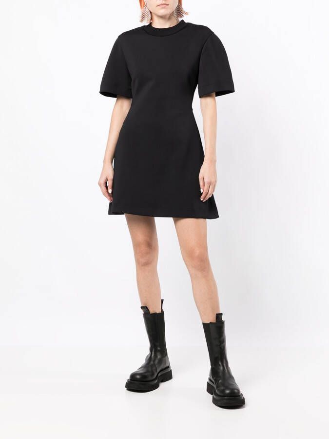 Alexander McQueen Mini-jurk met logoprint Zwart