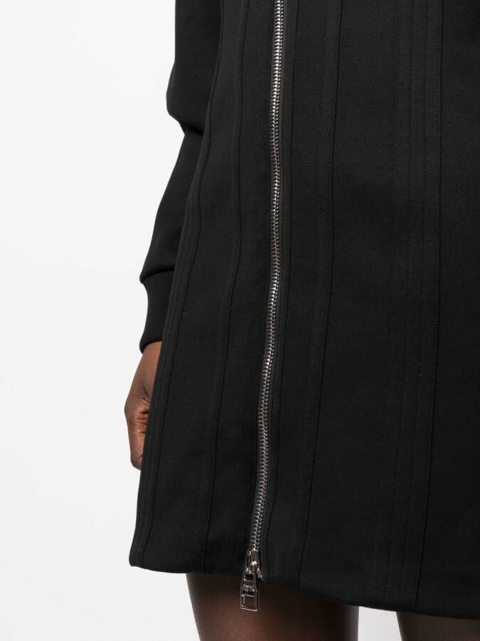 Alexander McQueen Mini-jurk met rits Zwart