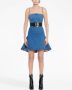 Alexander McQueen Mini-jurk met V-hals Blauw - Thumbnail 2