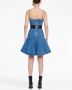 Alexander McQueen Mini-jurk met V-hals Blauw - Thumbnail 4