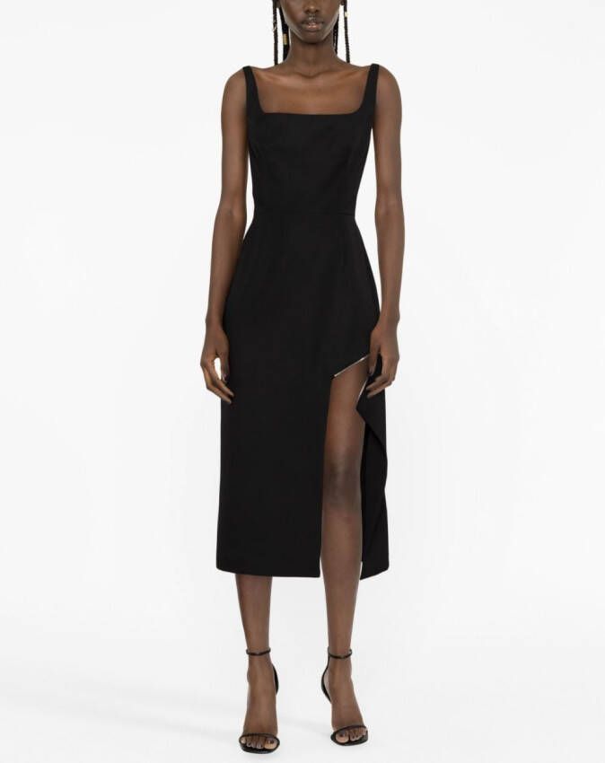 Alexander McQueen Mini-jurk verfraaid met rits Zwart