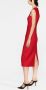 Alexander McQueen Mouwloze midi-jurk Rood - Thumbnail 3