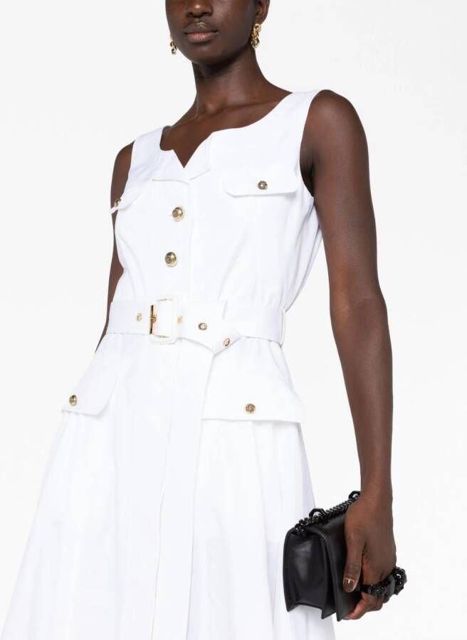 Alexander McQueen Mouwloze mini-jurk Wit