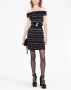 Alexander McQueen Off-shoulder mini-jurk Zwart - Thumbnail 2