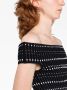 Alexander McQueen Off-shoulder mini-jurk Zwart - Thumbnail 3