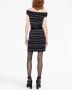 Alexander McQueen Off-shoulder mini-jurk Zwart - Thumbnail 4