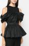 Alexander McQueen Off-shoulder top Zwart - Thumbnail 4