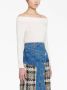 Alexander McQueen Off-shoulder trui Beige - Thumbnail 5