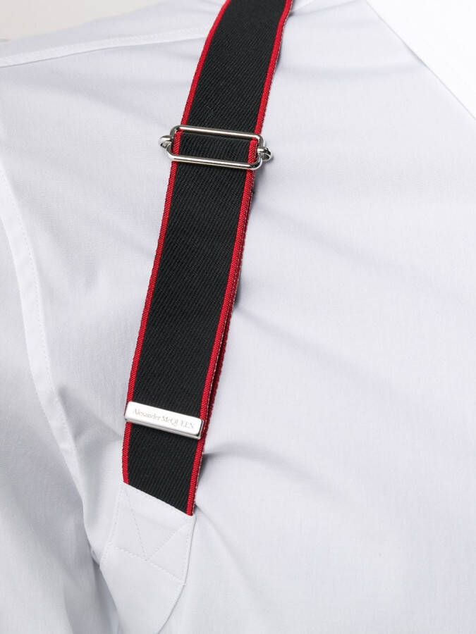 Alexander McQueen Overhemd met bretels Wit