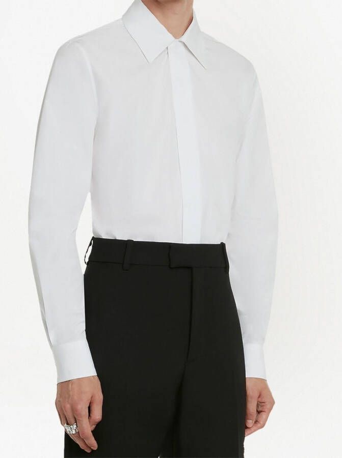 Alexander McQueen Overhemd met klassieke kraag Wit