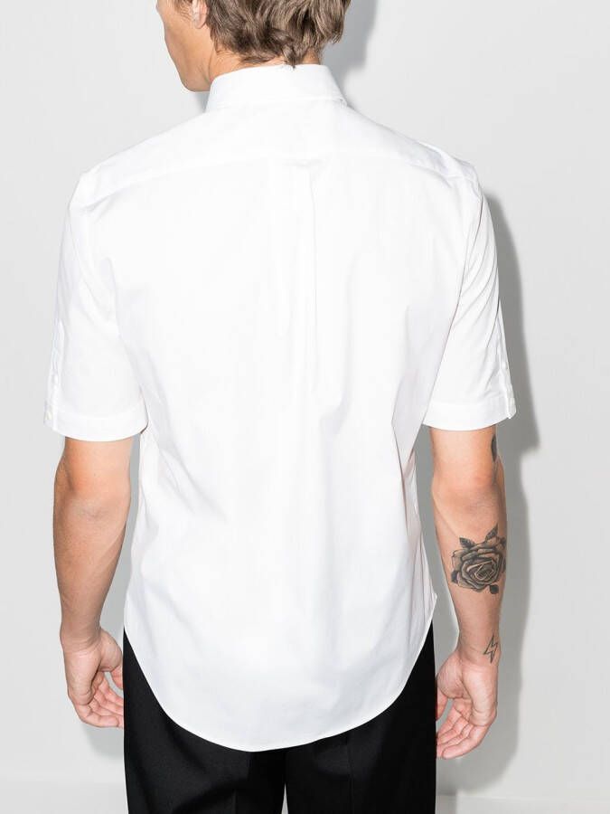 Alexander McQueen Overhemd met korte mouwen Wit