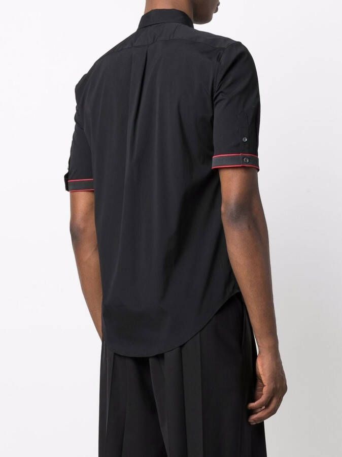 Alexander McQueen Overhemd met logo afwerking Zwart