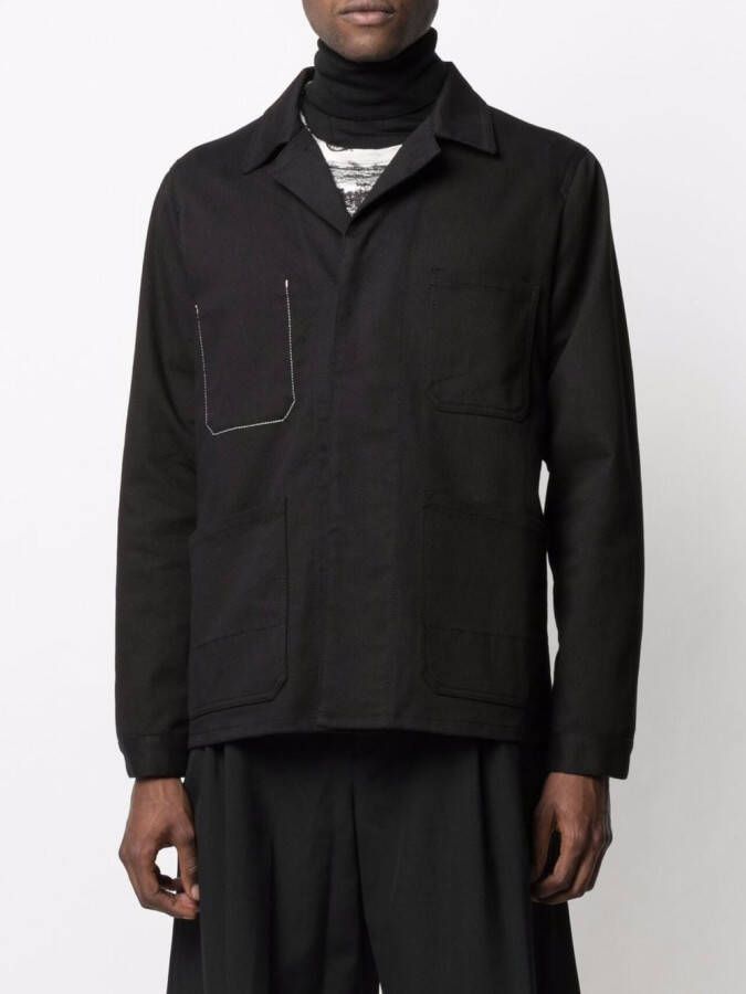 Alexander McQueen Overhemd met logoprint Zwart