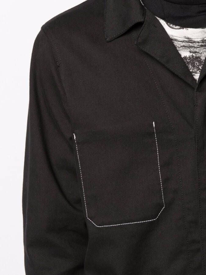 Alexander McQueen Overhemd met logoprint Zwart