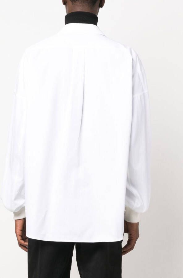 Alexander McQueen Overhemd met rits Wit