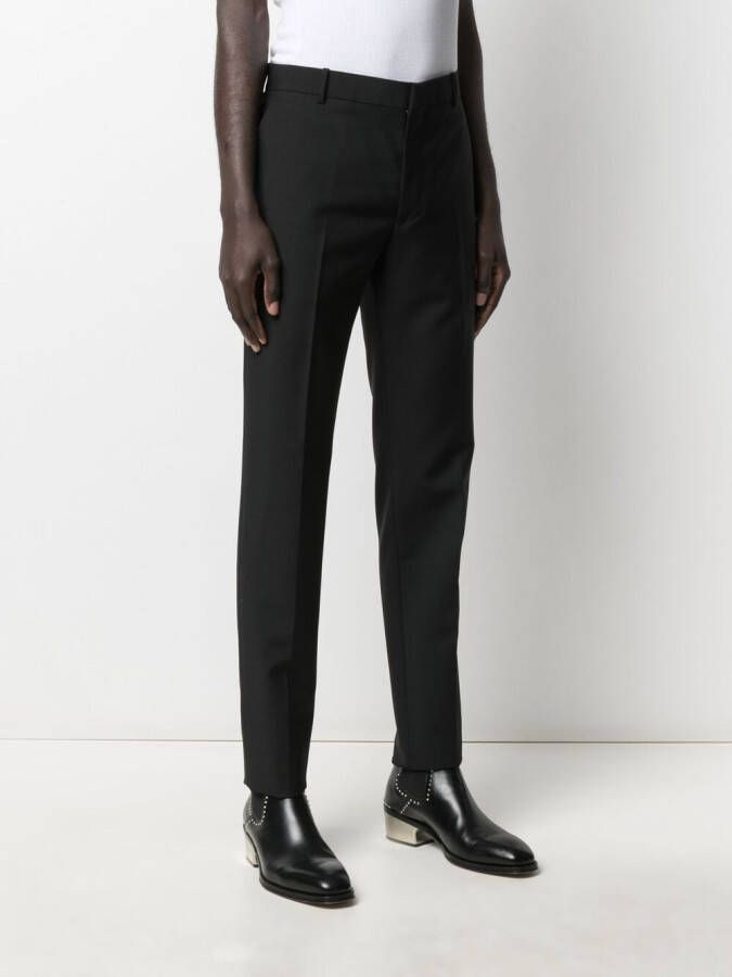 Alexander McQueen Pantalon met print Zwart