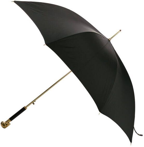 Alexander McQueen Paraplu met doodskop handgreep Zwart