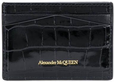 Alexander McQueen Pasjeshouder met studs Zwart