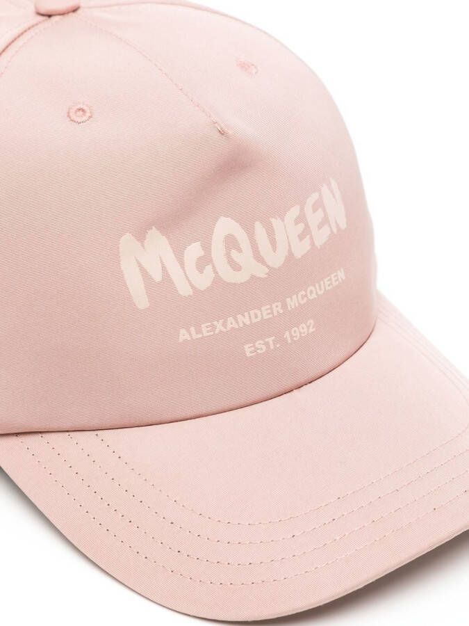 Alexander McQueen Pet met logoprint Roze
