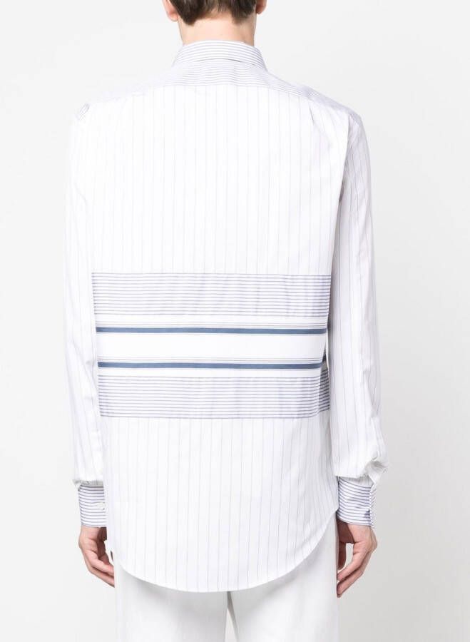 Alexander McQueen Overhemd met krijtstreep Wit