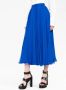 Alexander McQueen Zijden midi-rok met plooien Blauw - Thumbnail 3
