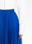 Alexander McQueen Zijden midi-rok met plooien Blauw - Thumbnail 5
