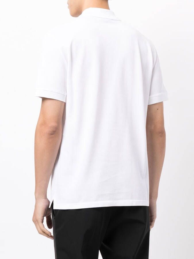 Alexander McQueen Poloshirt met geborduurde doodskop Wit