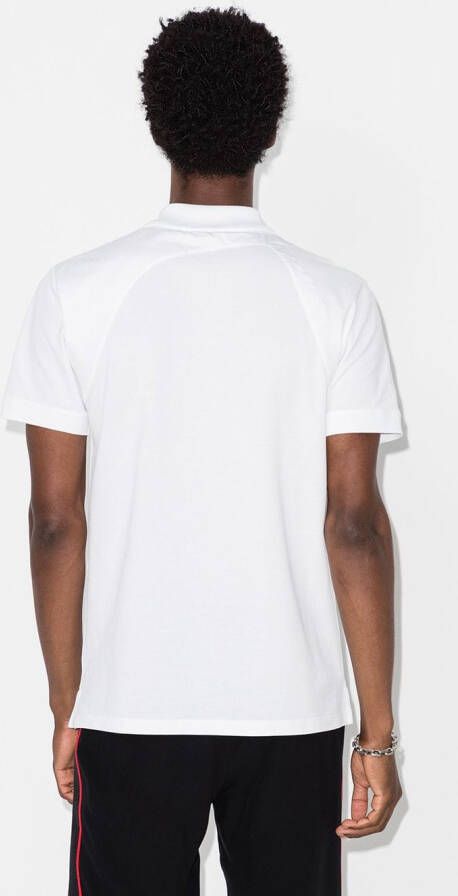 Alexander McQueen Poloshirt met logoband Wit