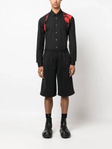 Alexander McQueen Popeline overhemd Zwart