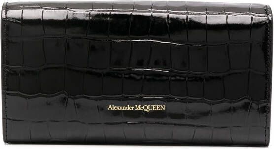 Alexander McQueen Portemonnee met doodskop Zwart
