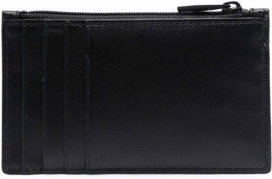 Alexander McQueen Leren portemonnee met logoprint Zwart