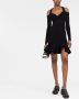 Alexander McQueen Ribgebreide mini-jurk Zwart - Thumbnail 2