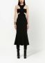 Alexander McQueen Ribgebreide jurk Zwart - Thumbnail 2