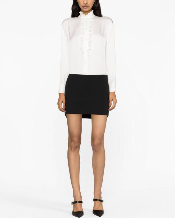 Alexander McQueen Blouse met ruches Wit