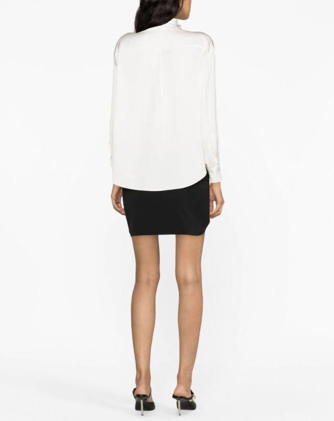 Alexander McQueen Blouse met ruches Wit